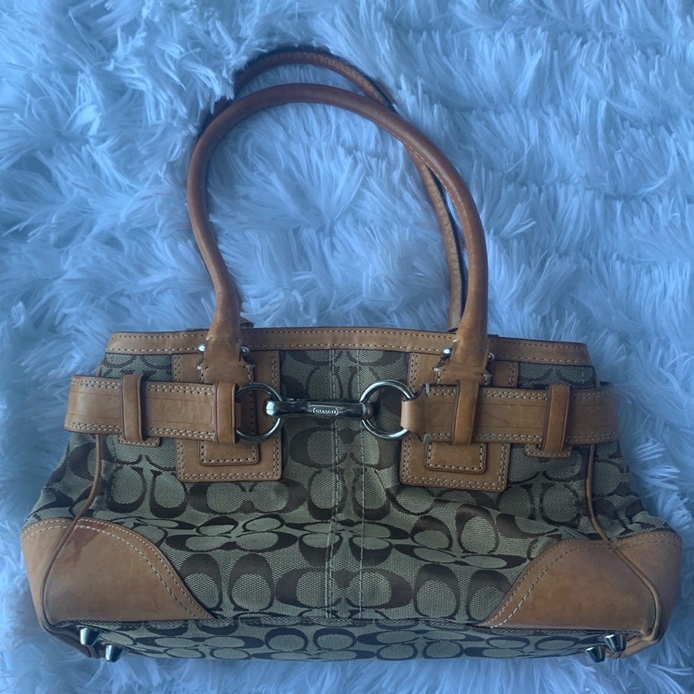 Vintage Coach Signature Canvas Purse